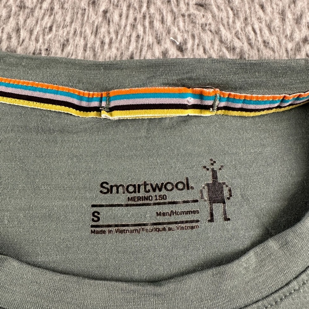 Smartwool Grateful Dead Dancing Bears Shirt Mens S Merino 150 Long Sleeve Green - Picture 4 of 11